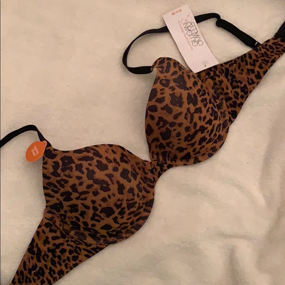 Cheetah print bra